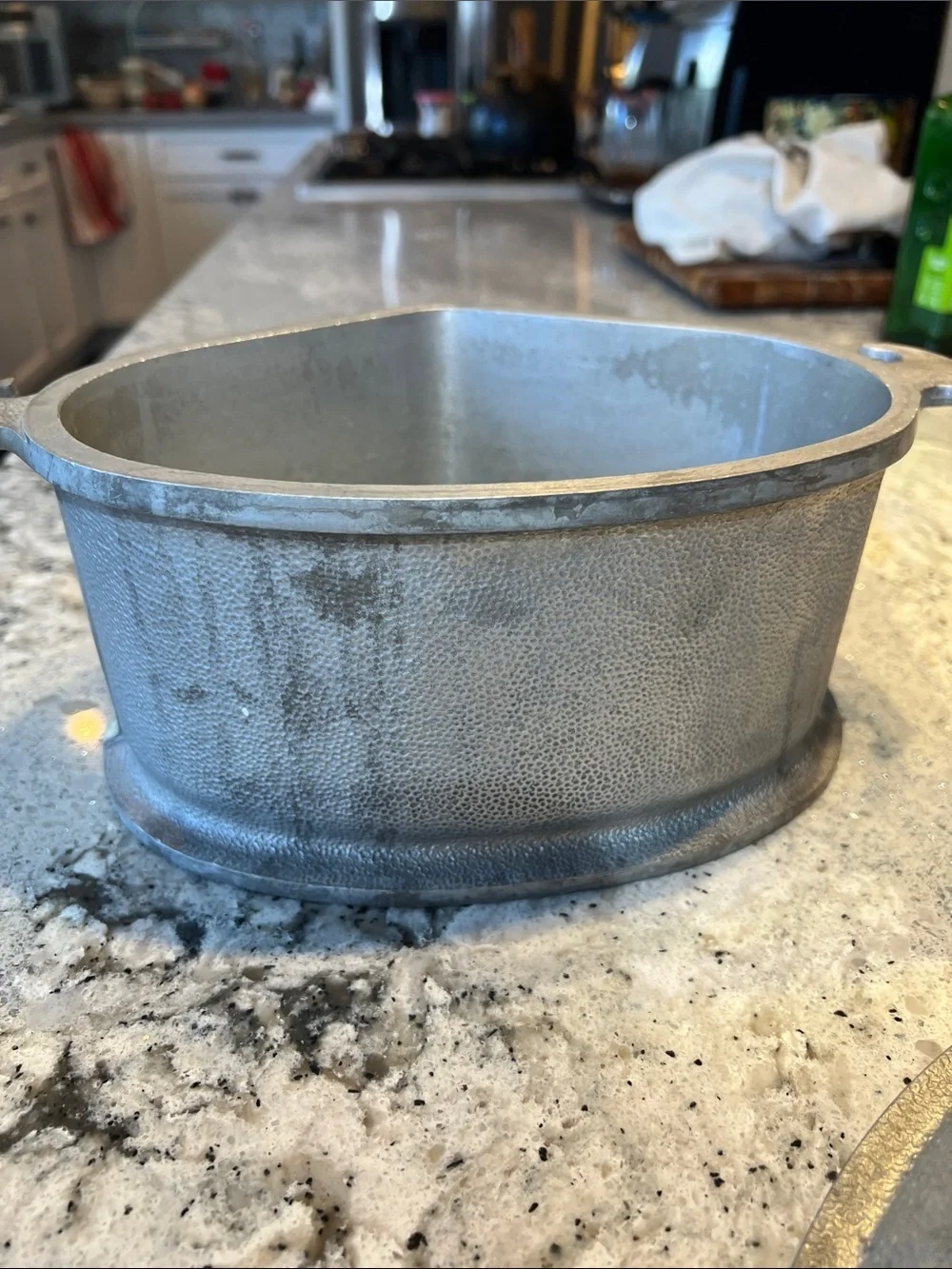Vtg Guardian Service Cookware Triangle Heart Pot Casserole Pan w Metal Lid